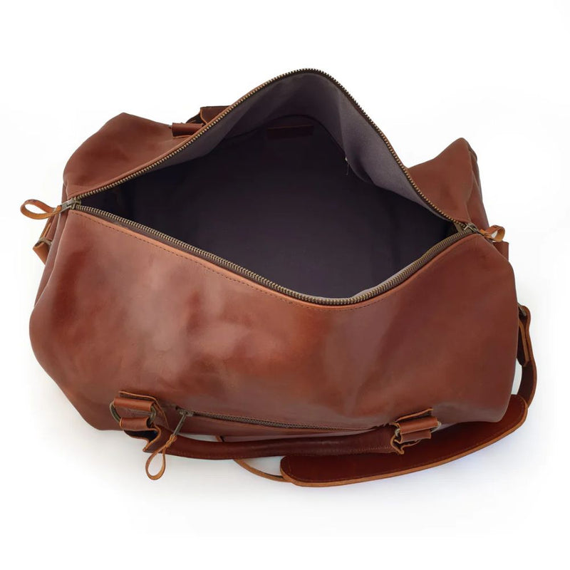 Leather Barrel Bag