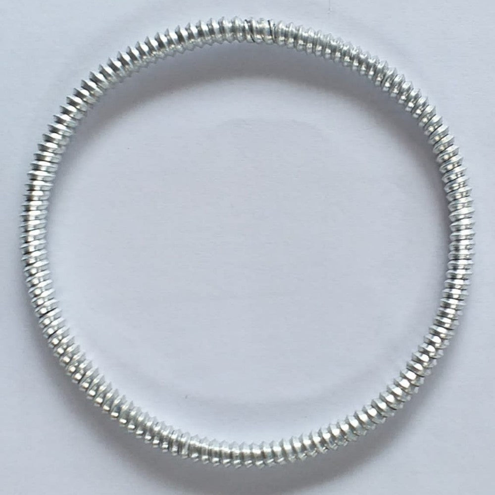 Thick Silver Venda Bangle