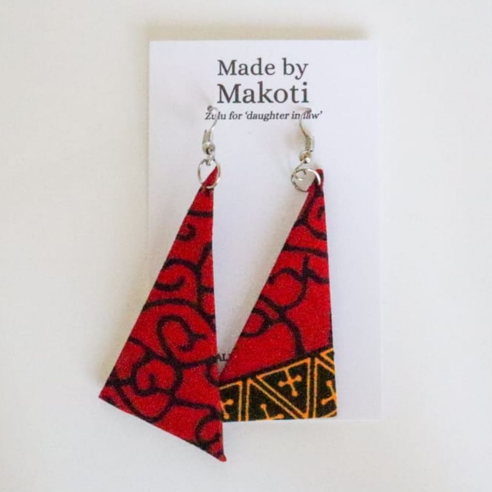 Red and clearance black earrings online