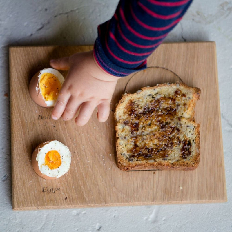 Jislaaik Online Shop Stumped Wooden Toys & Accessories Product Image Boiled Egg & Toast Board(1)