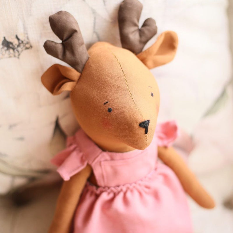 Handmade Plush Deer Doll