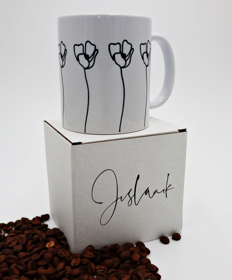Jislaain Flowers Coffee Mug Set of 4