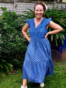 LaFleur is a loose-fitting dress in our beloved Shweshwe