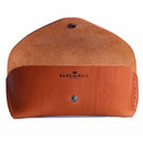 A simple classic full grain leather sunglass case designed to store and protect your sunglasses in style. 