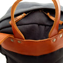 The Miler Daypack is hand cut and handcrafted using strong, sturdy water-resistant waxed canvas and premium leather. 