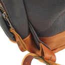 The Miler Daypack is hand cut and handcrafted using strong, sturdy water-resistant waxed canvas and premium leather. 