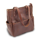 The Penelope will become your everyday handbag. Made from beautiful premium full grain leather and antique brass YKK zippers and hardware.  