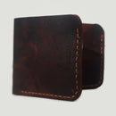 A traditional, extra-slim bi-fold wallet that can be carried in your front pocket. 