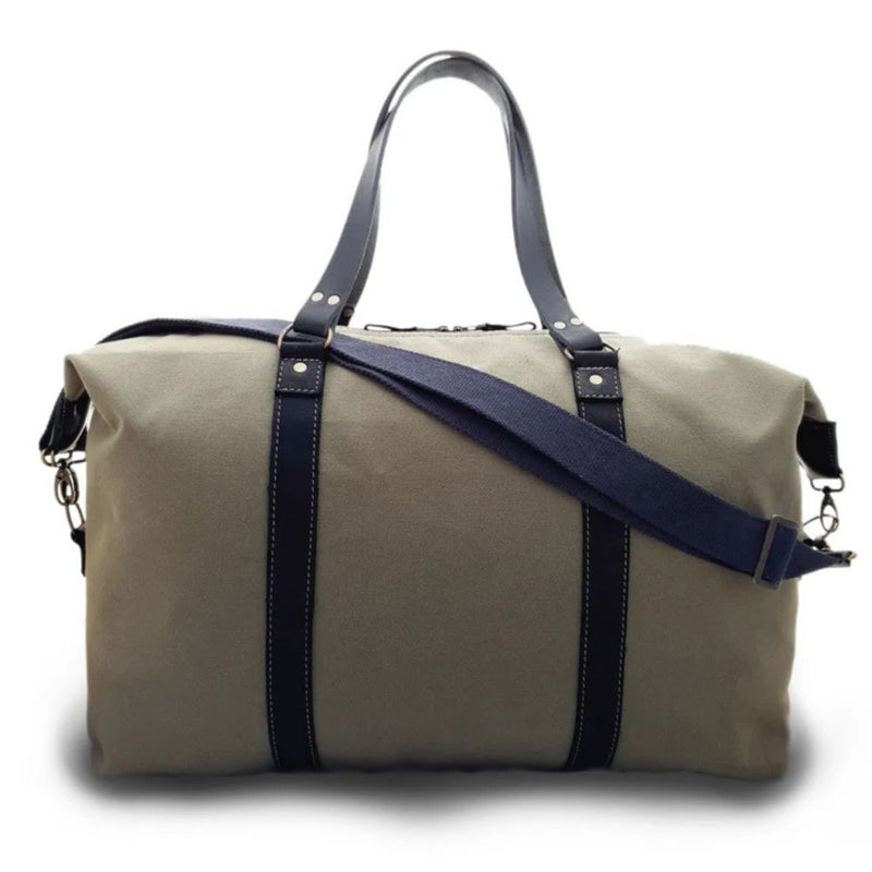  Our Canvas and Leather Travel Bag is an essential bit of luggage. A rugged, yet detailed and sophisticated design, the Travel Bag is the perfect bag for weekend getaways, work trips or overseas holidays when you need an additional suitcase.