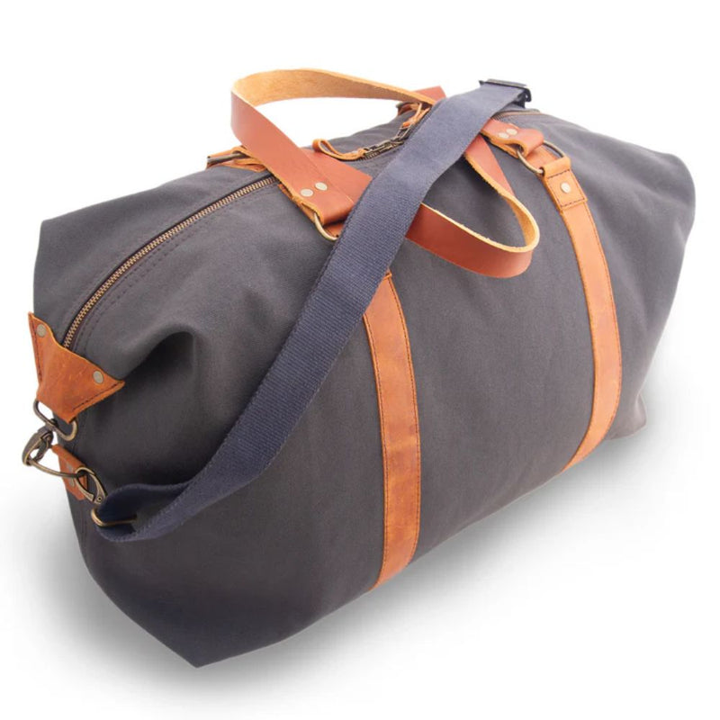  Our Canvas and Leather Travel Bag is an essential bit of luggage. A rugged, yet detailed and sophisticated design, the Travel Bag is the perfect bag for weekend getaways, work trips or overseas holidays when you need an additional suitcase.