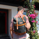 Adventurer Rucksack - Canvas & Leather Rolltop
