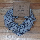 Handmade with care, our scrunchies offer a secure hold without pulling or tangling. Each measures around 20mm high and 100mm wide, with slight variations due to our unique, no-waste fabrics.
Soft elastic inside ensures comfort whether worn in your hair or on your wrist. Sustainable, stylish, and one of a kind—just like you