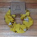 Handmade with care, our scrunchies offer a secure hold without pulling or tangling. Each measures around 20mm high and 100mm wide, with slight variations due to our unique, no-waste fabrics.
Soft elastic inside ensures comfort whether worn in your hair or on your wrist. Sustainable, stylish, and one of a kind—just like you