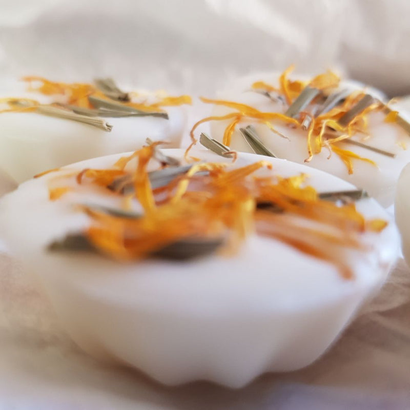 Our delightful, eco-lux flower waxies are handmade with natural ecosoya wax, quality fragrances with organic herbs and flowers.