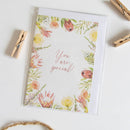 The inside of the card is left blank, allowing you to personalize your message for any occasion. 