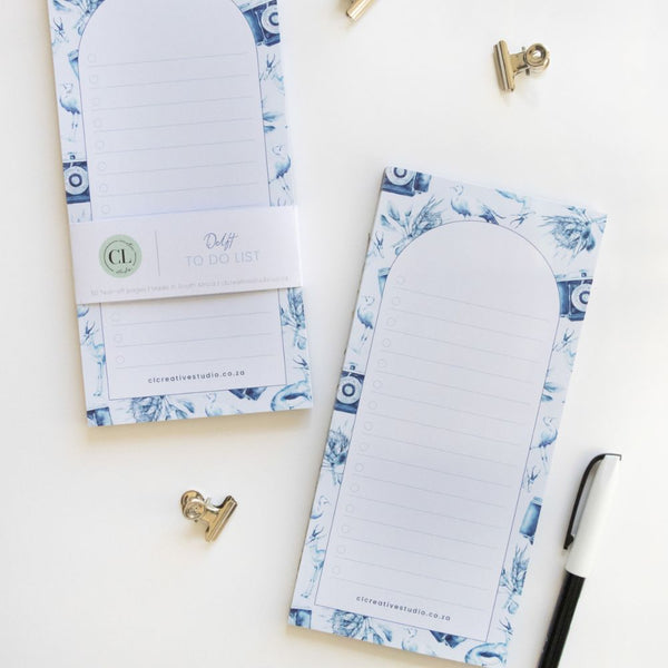 Inspired by South Africa's natural heritage, this to do list features beautiful watercolour artwork displaying the national bird, animal and flower of South Africa. 