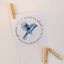 This unique and beautiful sticker is the perfect way to add some beauty to your vehicle's interior. This sticker features a beautiful bird watercolour artwork, by CL Creative Studio!