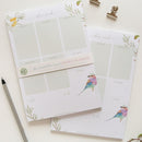 Introducing the A5 Weekly Planner - Lilac-breasted Roller Collection, a delightful addition to your organizational tools, exclusively from CL Creative Studio.