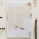 Enjoy the essence of South African natural beauty with the A5 Weekly Planner from the Sugarbird Collection. Featuring intricate Sugarbird and protea watercolor artwork by Claudi Lourens.