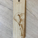 Crafted from sustainable bamboo, the African Printed Bamboo Bookmark combines natural elegance with functional design.