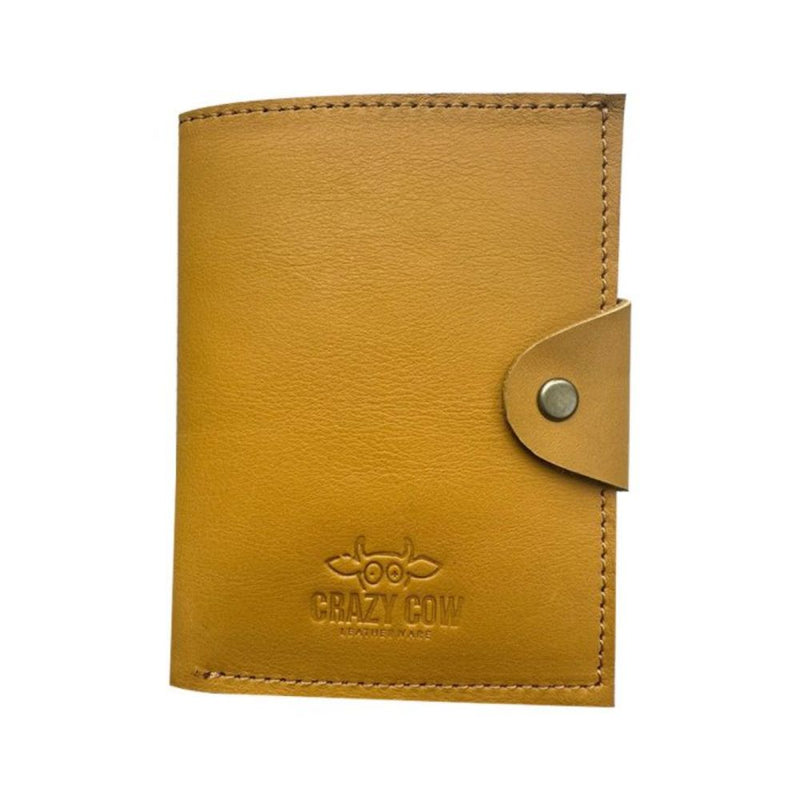 Authentic style and functionality.

11cm x 14.5cm
Made from genuine full grain bovine leather
12 card slots – 6 on either side
Compartment for cash / notes
Coin pouch on back with YKK metal zip
Available in texas red, black, toffee, dark brown & ochre yellow. Other leather color options available on request.