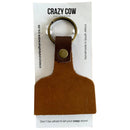 Ear Tag Leather Keychain