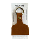 Ear Tag Leather Keychain