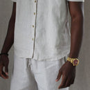 Designed for effortless style and everyday comfort,
our men’s linen set is a modern classic