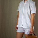 Designed for comfort and style, this shirt is crafted from pure linen - one of nature’s most breathable and durable fabrics.