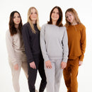 Soft, cozy, and effortlessly chic, these sets are perfect for lounging at home or stepping out in style. Available in sizes S, M, L, and XL to fit perfectly.