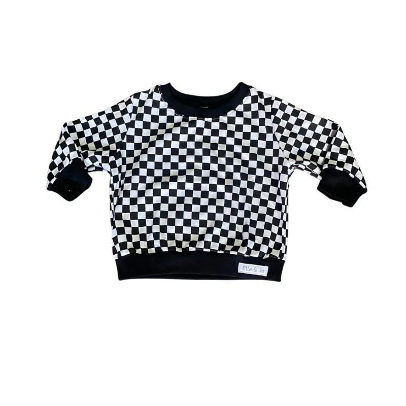 Our Comfortable Sweaters made out of 100% Cotton for the windy or cooler weather.

Colour - Black and White check