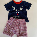 Two-piece Christmas Pajama Set for Baby, Toddler/Littles and Teen's.

Available in Mum sizes too!! Don’t miss the fun!

All of our items are proudly made in South Africa with the best quality fabrics.

White print on Navy