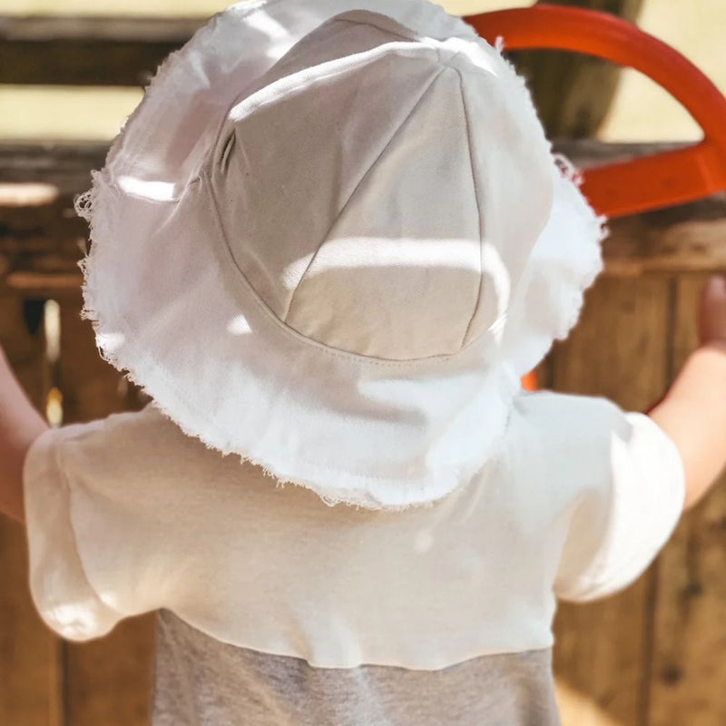 Sunhat for Littles - giving all Summer Vibes

Perfect hat for outdoor season and adventures. 
Fringe detail 

 

Colour - White or Stone