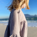 Soft Double Layered 100% Cotton Muslin is used for this Gorgeous Gypsy dress with sleeve detail.

-Round neck

-Snap clips at back for fastening

-Three quarter length sleeves with frill detail.

-Cotton Muslin

AS SEEN IN BRITISH VOGUE

