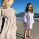 Soft Double Layered 100% Cotton Muslin is used for this Gorgeous Gypsy dress with sleeve detail.

-Round neck

-Snap clips at back for fastening

-Three quarter length sleeves with frill detail.

-Cotton Muslin

AS SEEN IN BRITISH VOGUE

