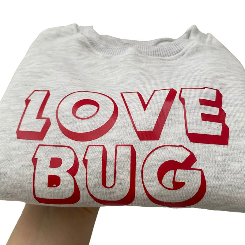 Introducing Ella & Jo's Sweater Crew neck matching Love Bug - Perfect Valentine's addition Handmade with love, this cozy and comfortable sweater is not just a piece of clothing, but an essential item that moms and their little ones can bond over this Love Season.