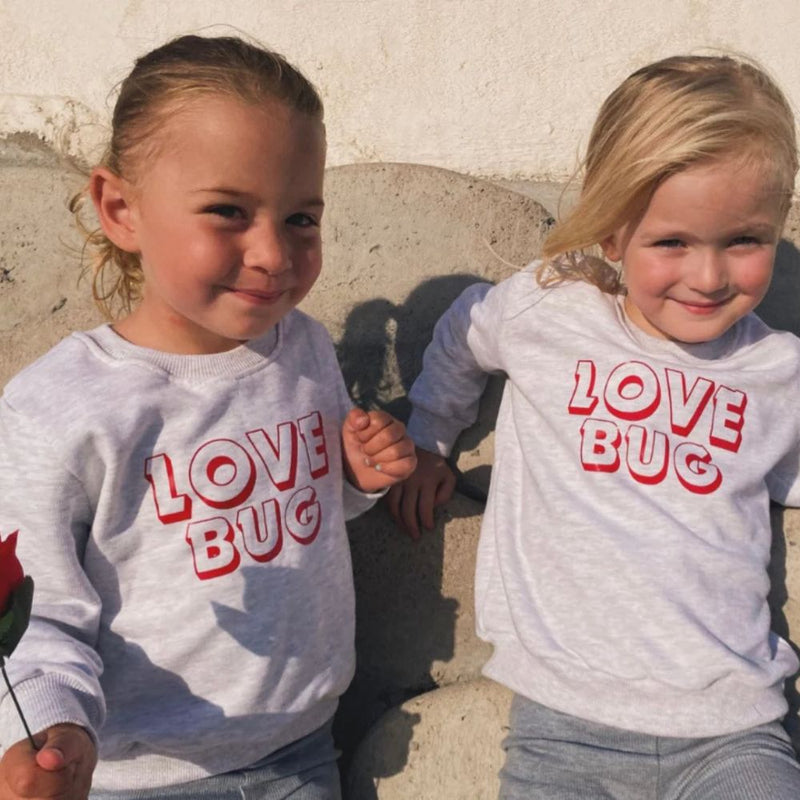 Introducing Ella & Jo's Sweater Crew neck matching Love Bug - Perfect Valentine's addition Handmade with love, this cozy and comfortable sweater is not just a piece of clothing, but an essential item that moms and their little ones can bond over this Love Season.