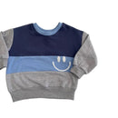 Our Comfortable colour block Sweaters made out of 100% Cotton Brushed Fleece for the windy or cooler weather.

Oversized Fit

Smile Detail - White

