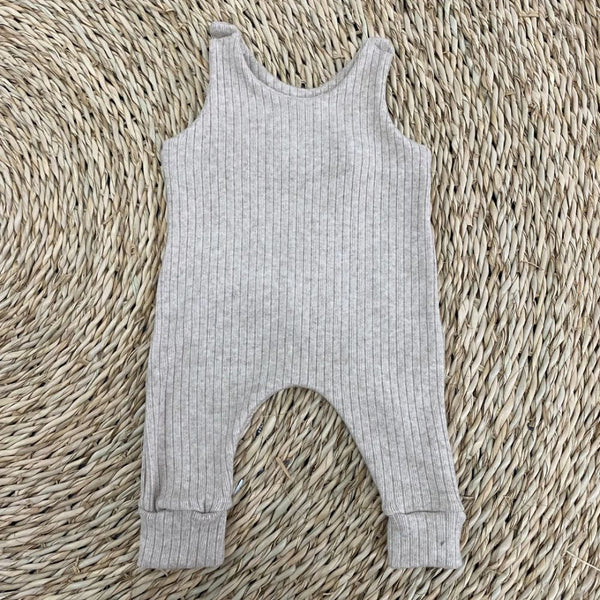 Stylish and comfortable Knit romper with press studs on shoulders.