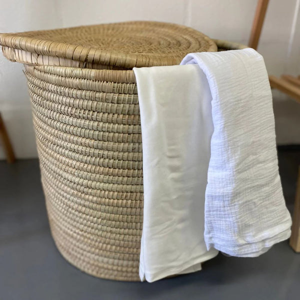 Elevate your Baby Room Decor with our Woven Laundry Basket featuring traditional craftmanship and a natural textured finish.

Our Baskets can be used for Laundry, Toys and or Blankets 

45 x 45cm with Lid