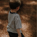 A Tee for every day of the week! Pair with Jeans or shorts for a day of adventure.

 

Oversized Comfortable Fit
Rounded Neckline
Straight hem
Light and Soft Cotton Lycra 

- Stripe Cream and Black