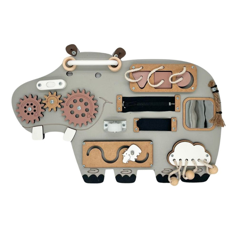 This handcrafted, portable activity board encourages independent, screen-free play while developing fine motor skills, focus, and creativity. 