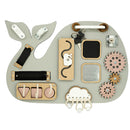 This handcrafted, portable activity board encourages independent, screen-free play while developing fine motor skills, focus, and creativity. 