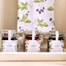 Introducing an exquisite range of artisanal jams and wildflower honey, with beautifully illustrated labels covered in my watercolour botanicals, with stunning raised gold accents.