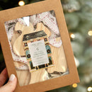 Rustic Wooden Christmas Ornament Set