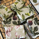 Luxury Vegan Soap from Libby Bell Art with beautifully illustrated labels covered in my watercolour botanicals. 