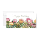 Proteas of RSA Happy Birthday, Long Greeting Card