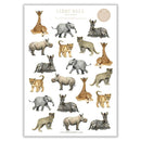 An A4 sheet of 19 beautiful, vinyl, waterproof, individual laser-cut stickers of Libby's original watercolor work.