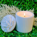 Each Lumin candle is carefully hand-poured using natural soy was and&nbsp;thoughtfully curated fragrances