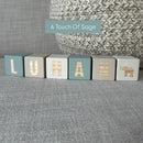 Our handmade wooden name blocks are the perfect way to add a personal touch to your nursery, shelfie and they make the most thoughtful gift